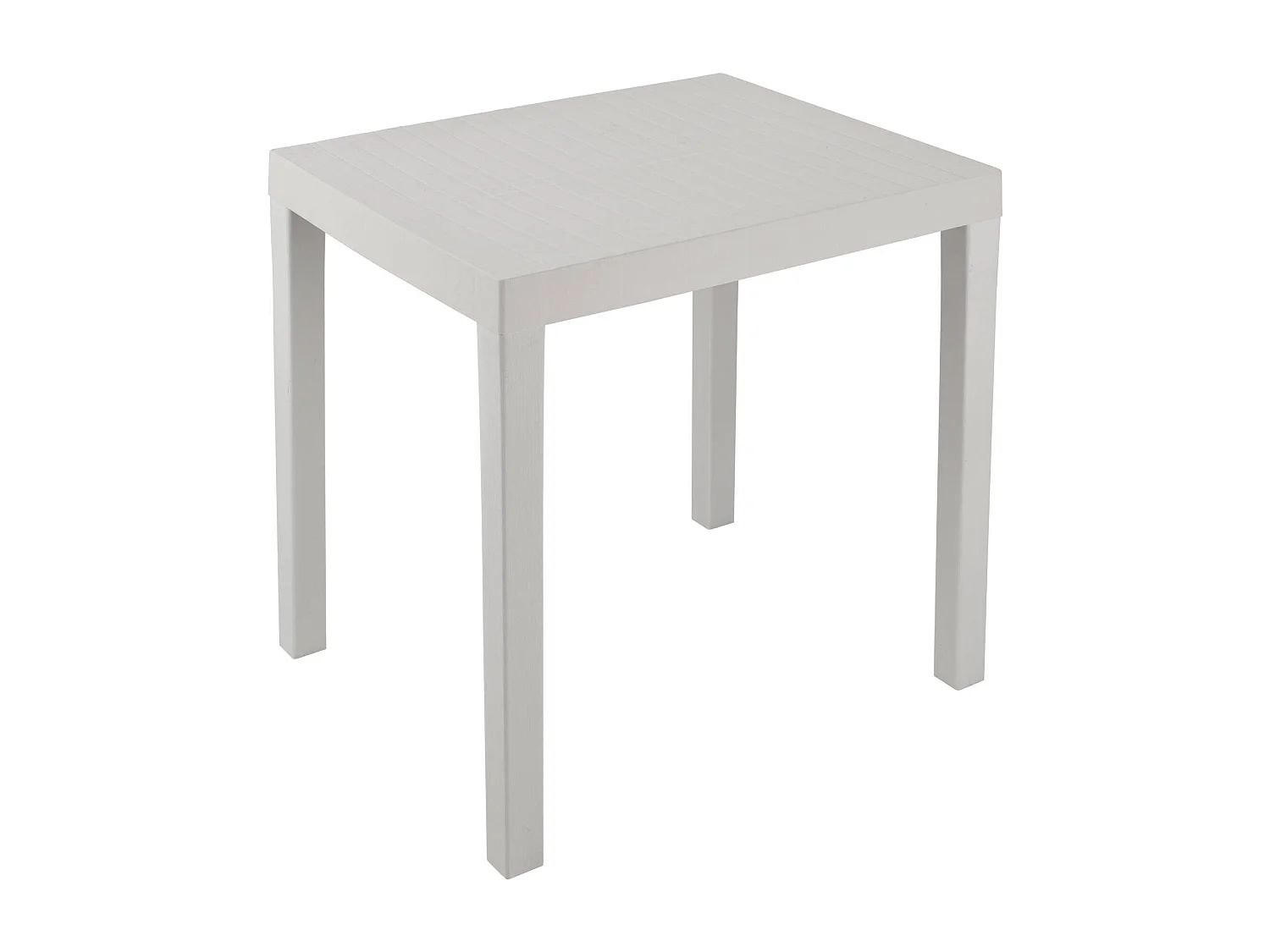 Set salotto da esterno Ortisei, Set da giardino con 1 tavolo rettangolare e 2 sedie pieghevoli, Set indoor e outdoor da Pic Nic, 100% Made in Italy, Bianco