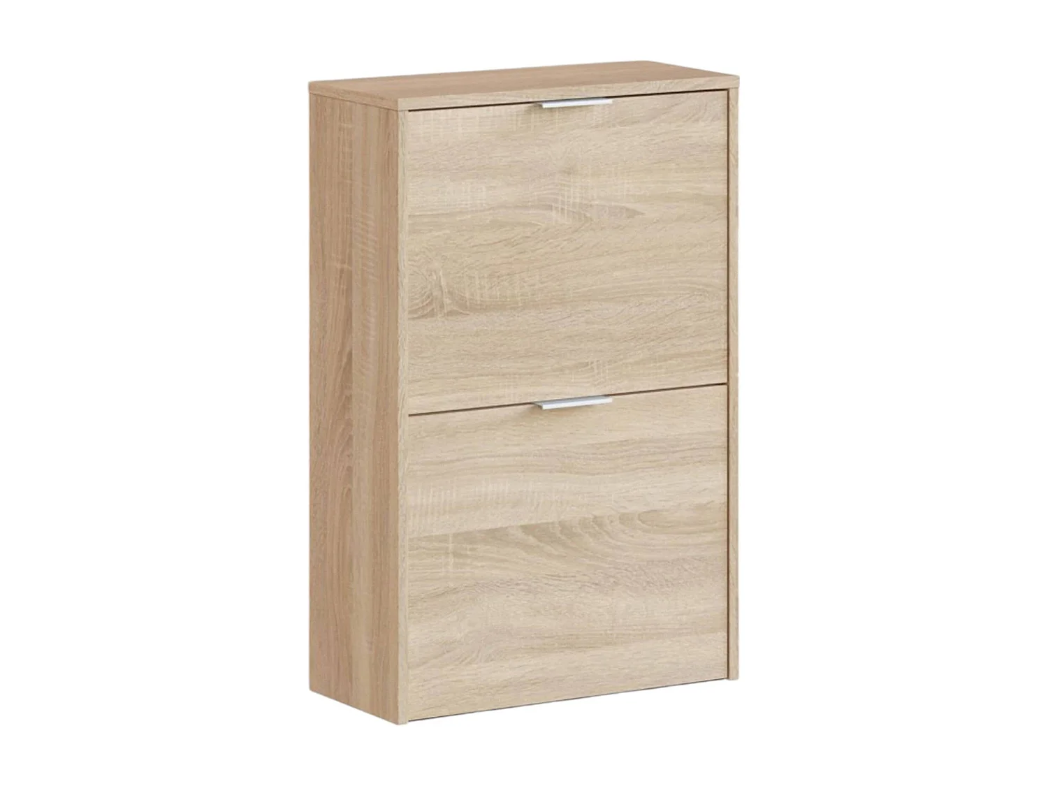 Dmora Scarpiera Valdosta 22x50x76h cm Marrone Rovere 12 Paia 2 Ante, Mobile Portascarpe 4 Vani