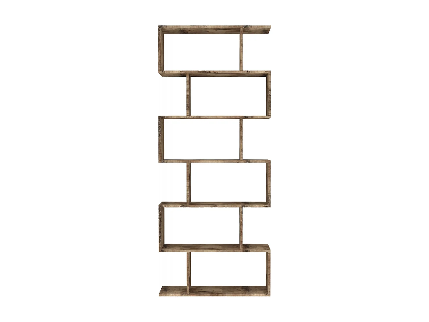 Estante para libros Dgiovan, Gabinete con estantes, Biblioteca de oficina, 100% Made in Italy, cm 80x25h192, Arce