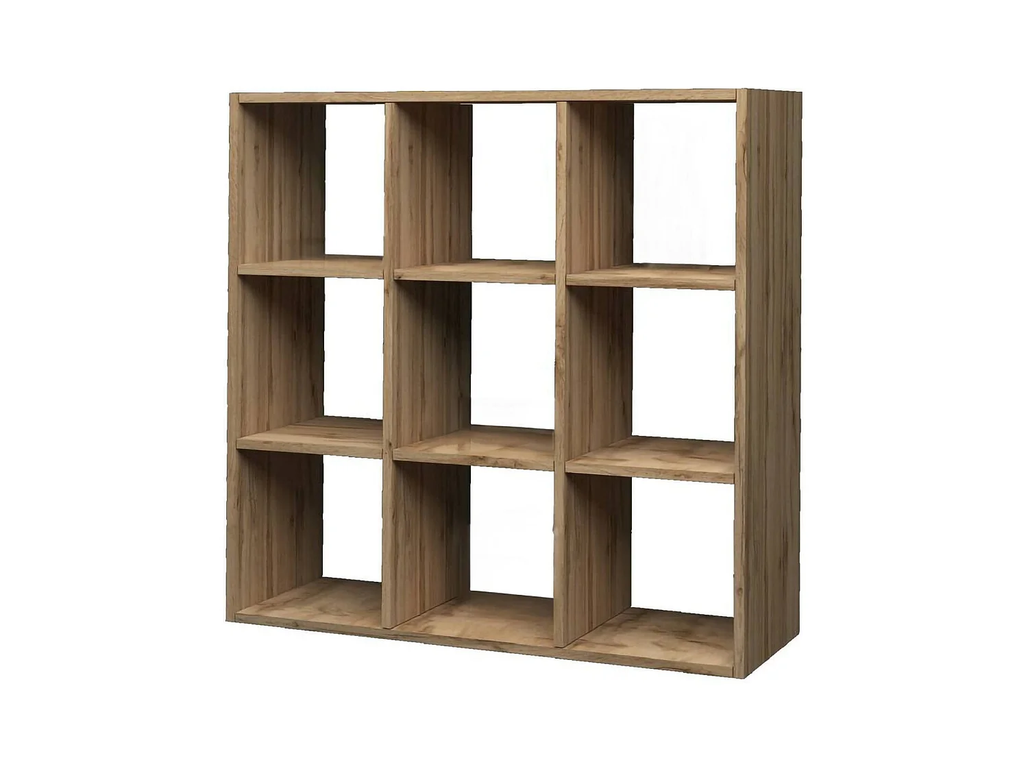 Bibliothèque Dmanzar, Meuble avec étagères, Bibliothèque de bureau, 100% Made in Italy, Chêne, 90x25h90 cm