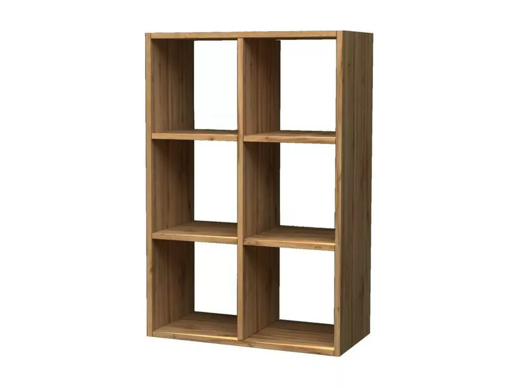 Kauf Unique Bücherregal Dmanzar, Schrank mit Regalen, Bürobibliothek, 100% Made in Italy, Eiche, cm 60x25h90