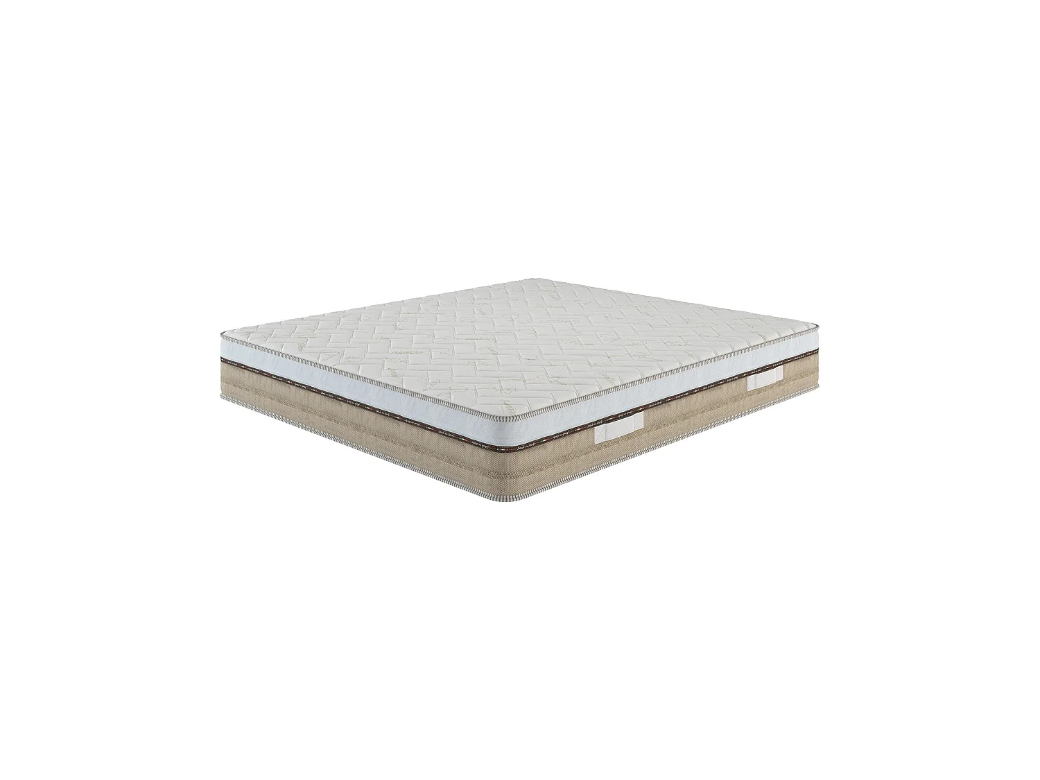 Matelas carré et demi Fenice, Matelas Memory Foam, Matelas ergonomique, Matelas à ressorts ensachés, 100% Made in Italy, 120x190xh25 cm