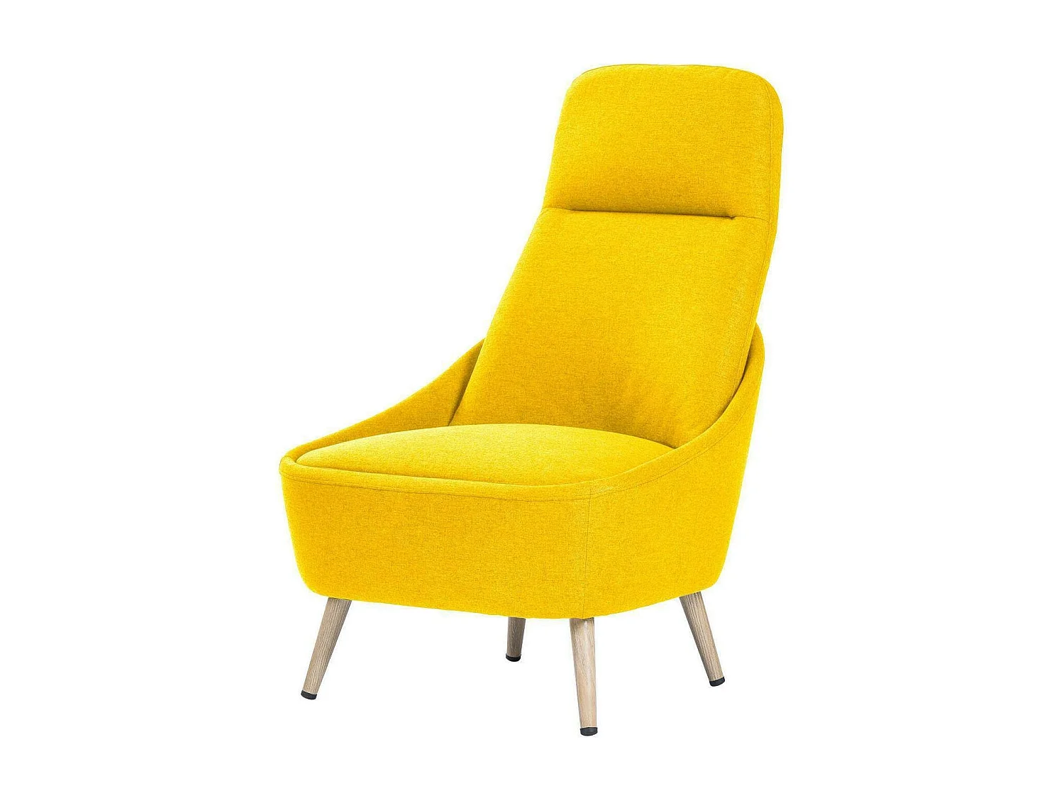 Chaise de bureau Dunedin, Chaise d'attente de bureau, Chaise d'attente ergonomique, 77x65h100 cm, Jaune