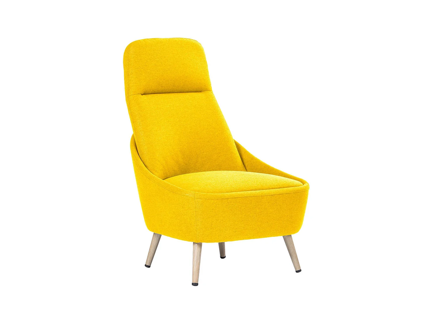 Chaise de bureau Dunedin, Chaise d'attente de bureau, Chaise d'attente ergonomique, 77x65h100 cm, Jaune