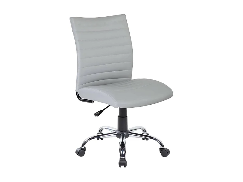 Bürostuhl Newcastle, Arbeitsstuhl, ergonomischer Bürositz, 54x48h90/100 cm, Grau