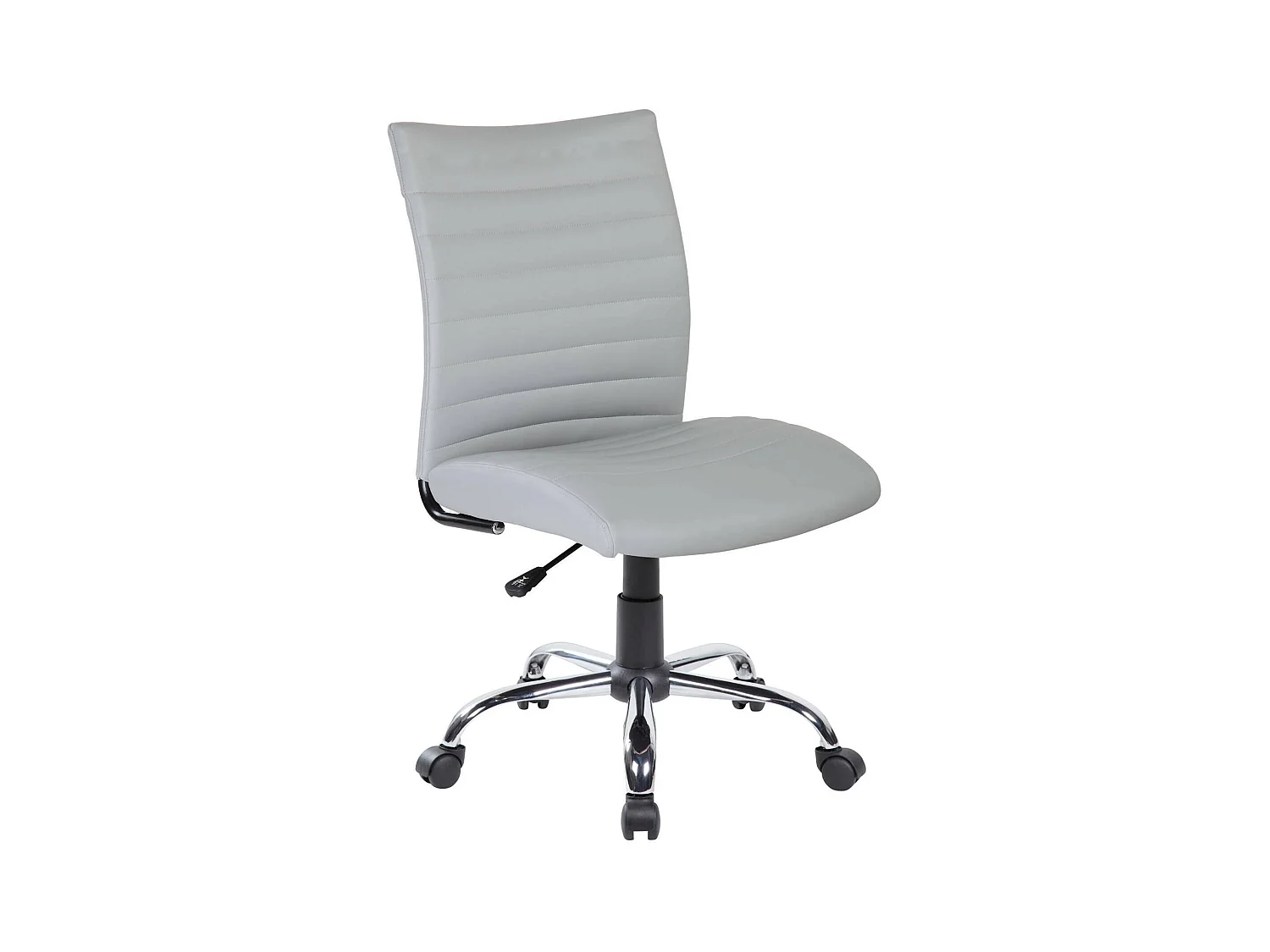 Sedia da ufficio Newcastle, Poltrona operativa, Seduta ergonomica da ufficio, 54x48h90/100 cm, Grigio