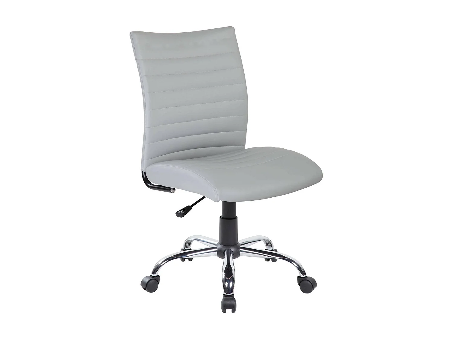 Chaise de bureau Newcastle, Fauteuil de travail, Siège de bureau ergonomique, 54x48h90/100 cm, Gris