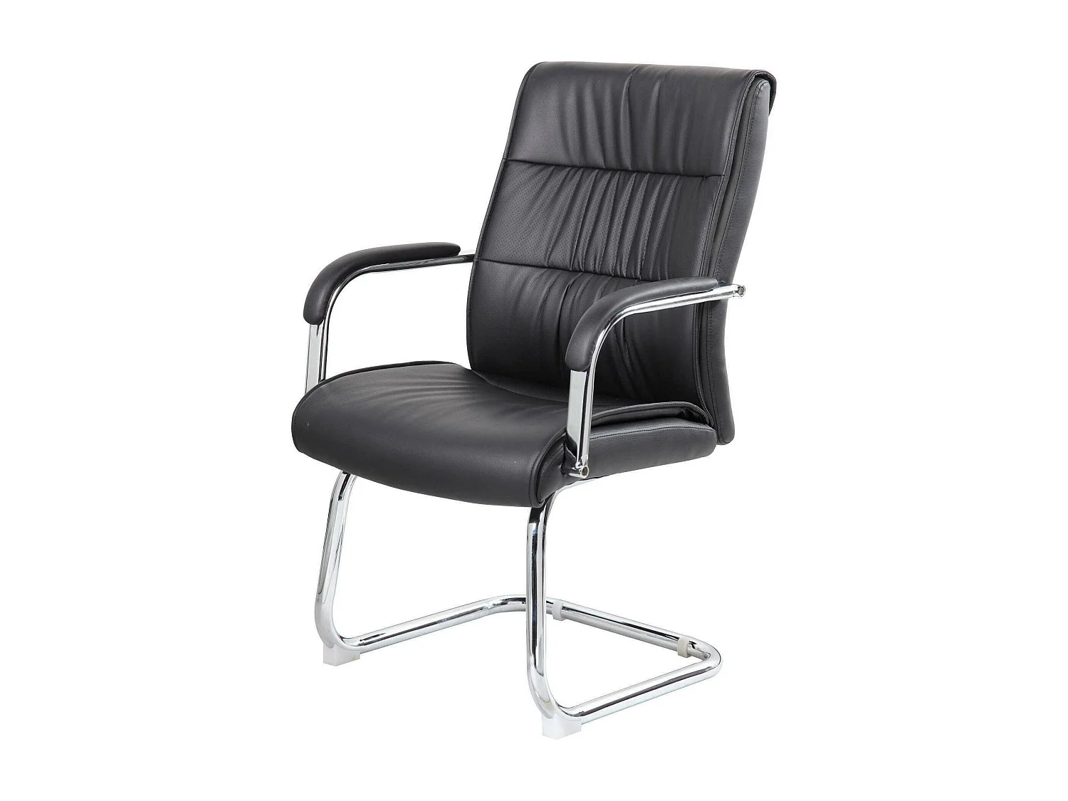 Chaise de bureau Toowoomba, Chaises de salle d'attente avec accoudoirs pour le bureau, Chaise d'attente ergonomique, 66x59h98 cm, Noir