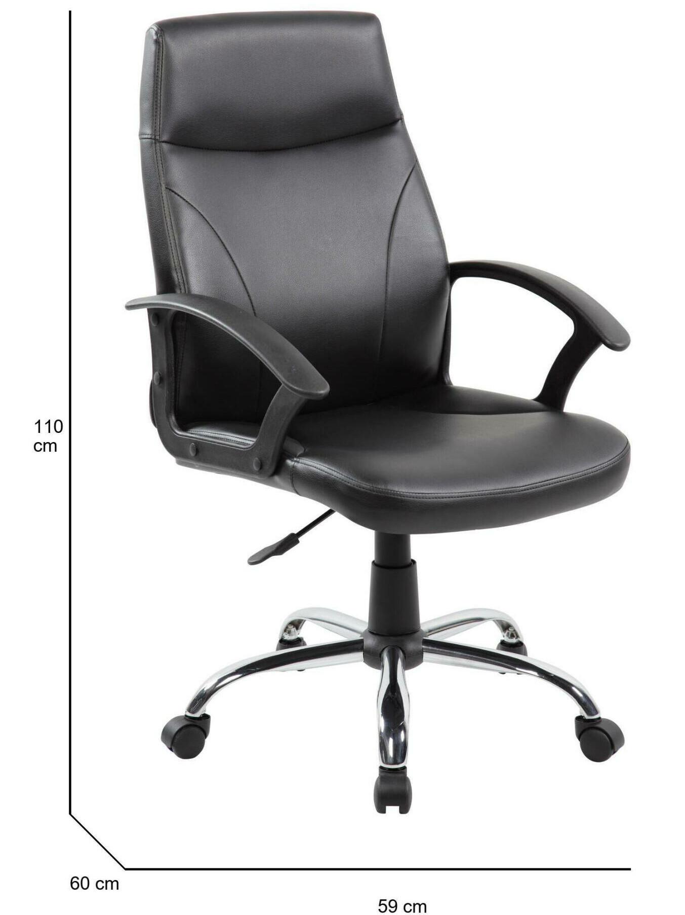 Silla Oficina Ergonómica Negro