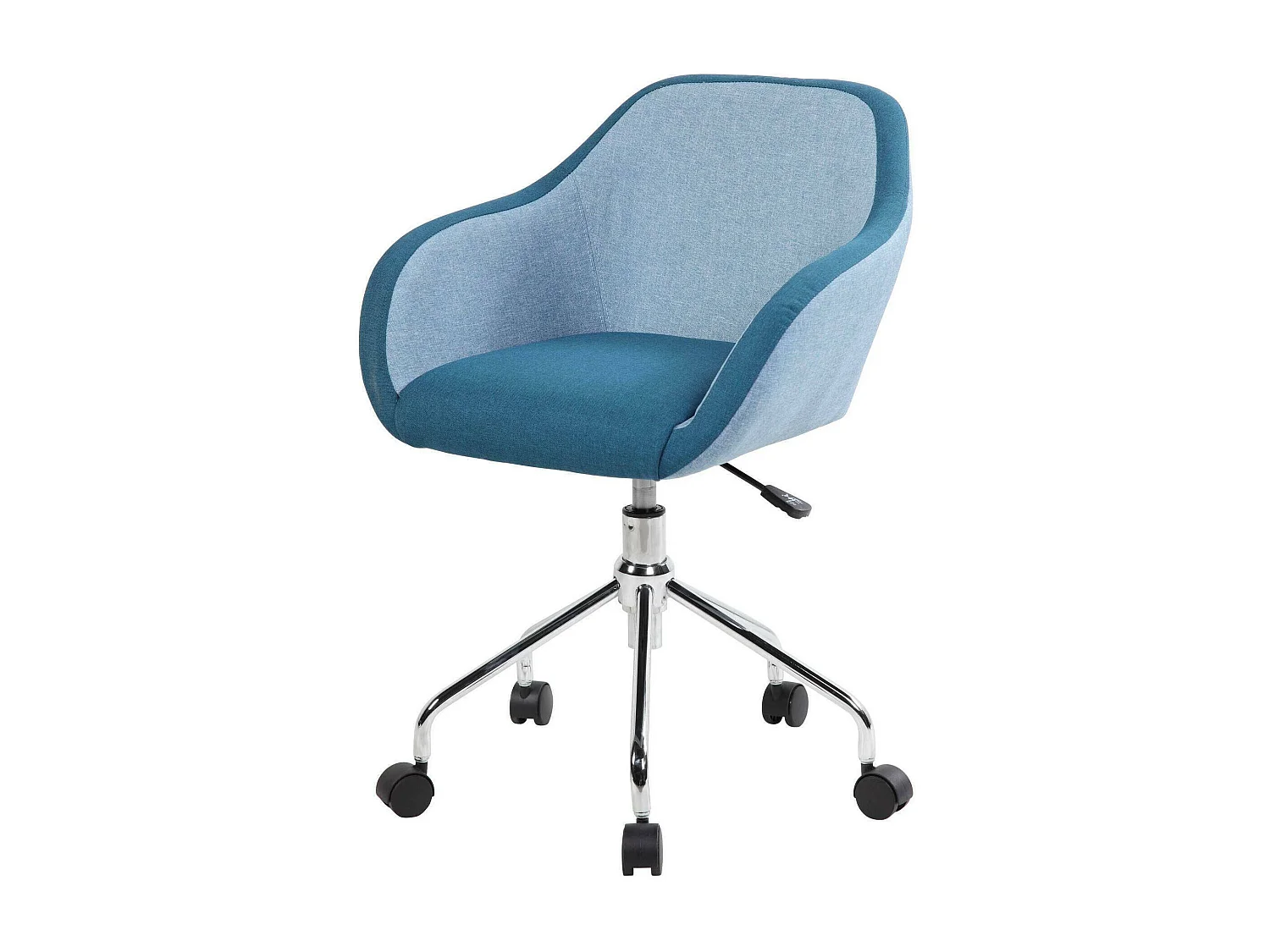 Chaise de bureau Mandurah, Fauteuil de bureau, Siège de bureau ergonomique, 56x58h77/84 cm, Bleu