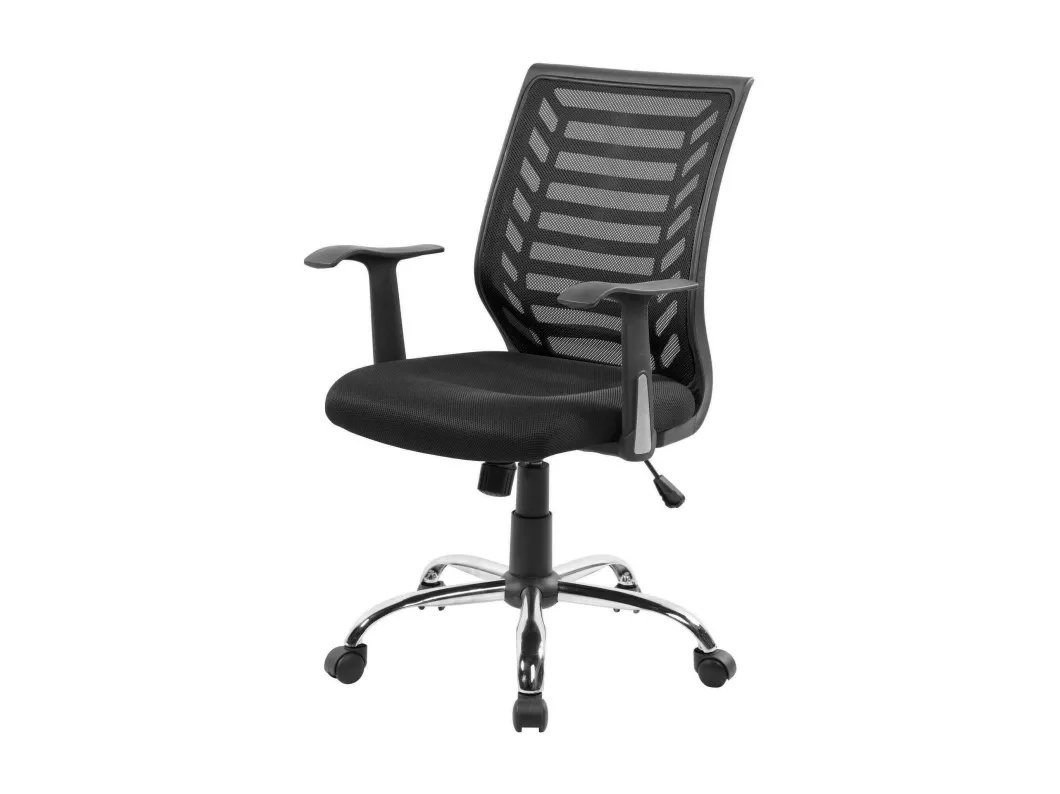 Kauf Unique Bürostuhl Harbour, Mesh-Arbeitsstuhl mit Armlehnen, Ergonomischer Bürositz, 59x60h93/103 cm, Schwarz