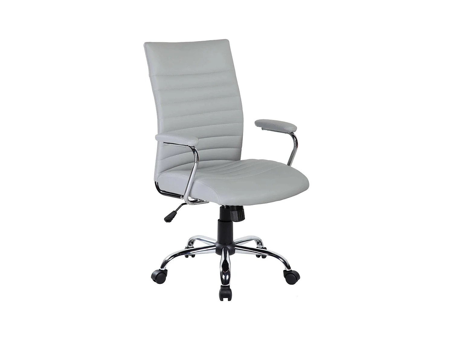 Chaise de bureau Wollongong, Chaise de direction avec accoudoirs, Chaise de bureau ergonomique, 57x59h100/109 cm, Gris