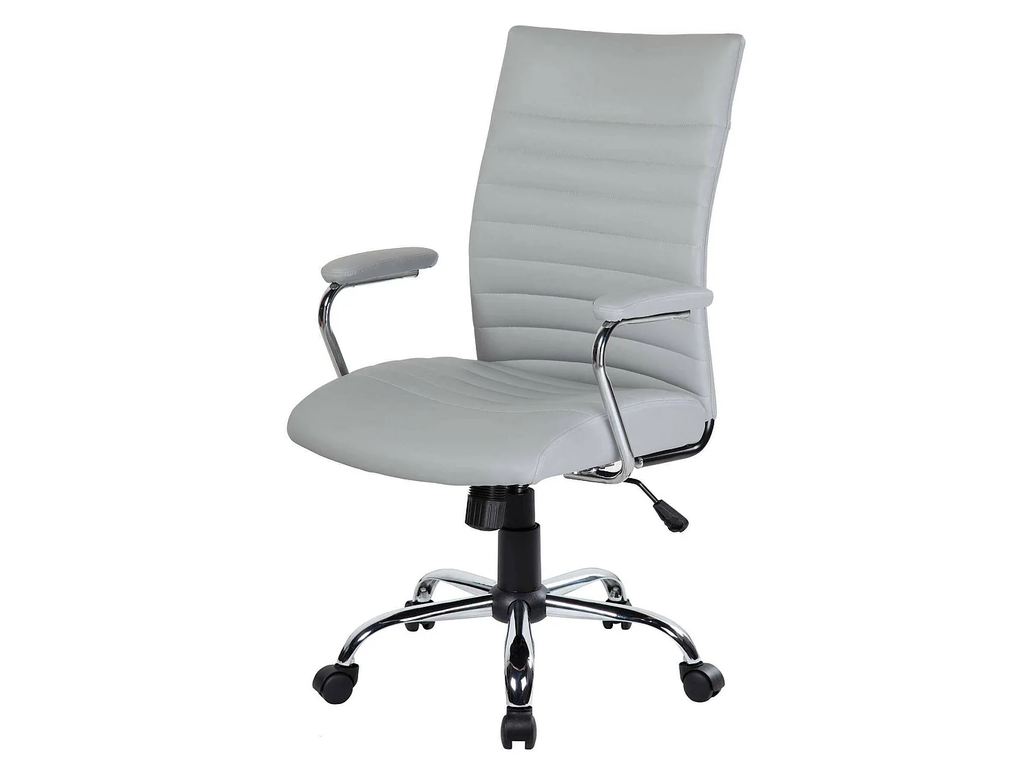 Chaise de bureau Wollongong, Chaise de direction avec accoudoirs, Chaise de bureau ergonomique, 57x59h100/109 cm, Gris