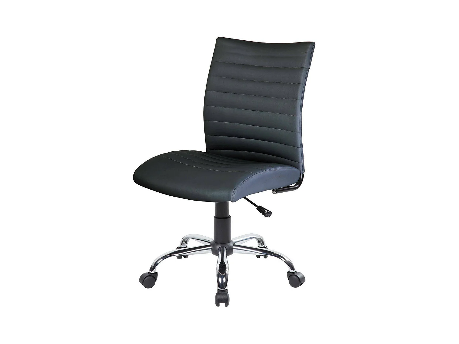 Chaise de bureau Newcastle, Fauteuil de travail, Siège de bureau ergonomique, 54x48h90/100 cm, Noir