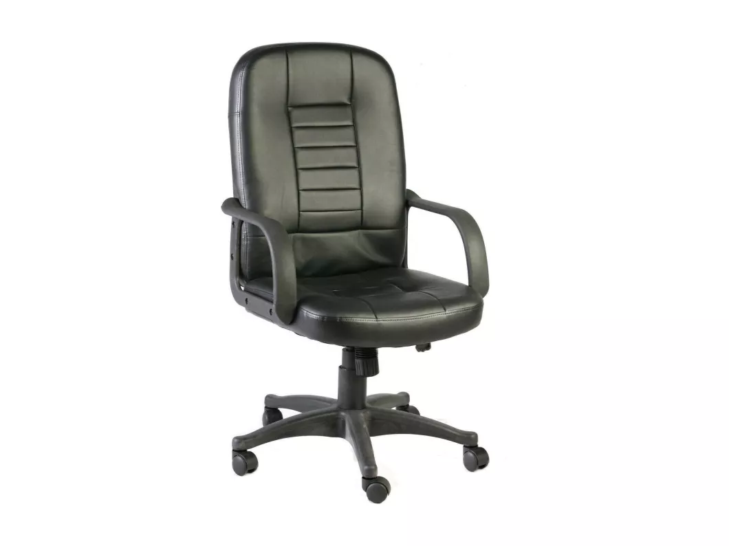 Kauf Unique Bürostuhl Shepparton, Chefsessel mit Armlehnen, Ergonomischer Bürostuhl, Schwarz, 56x59h104/114 cm