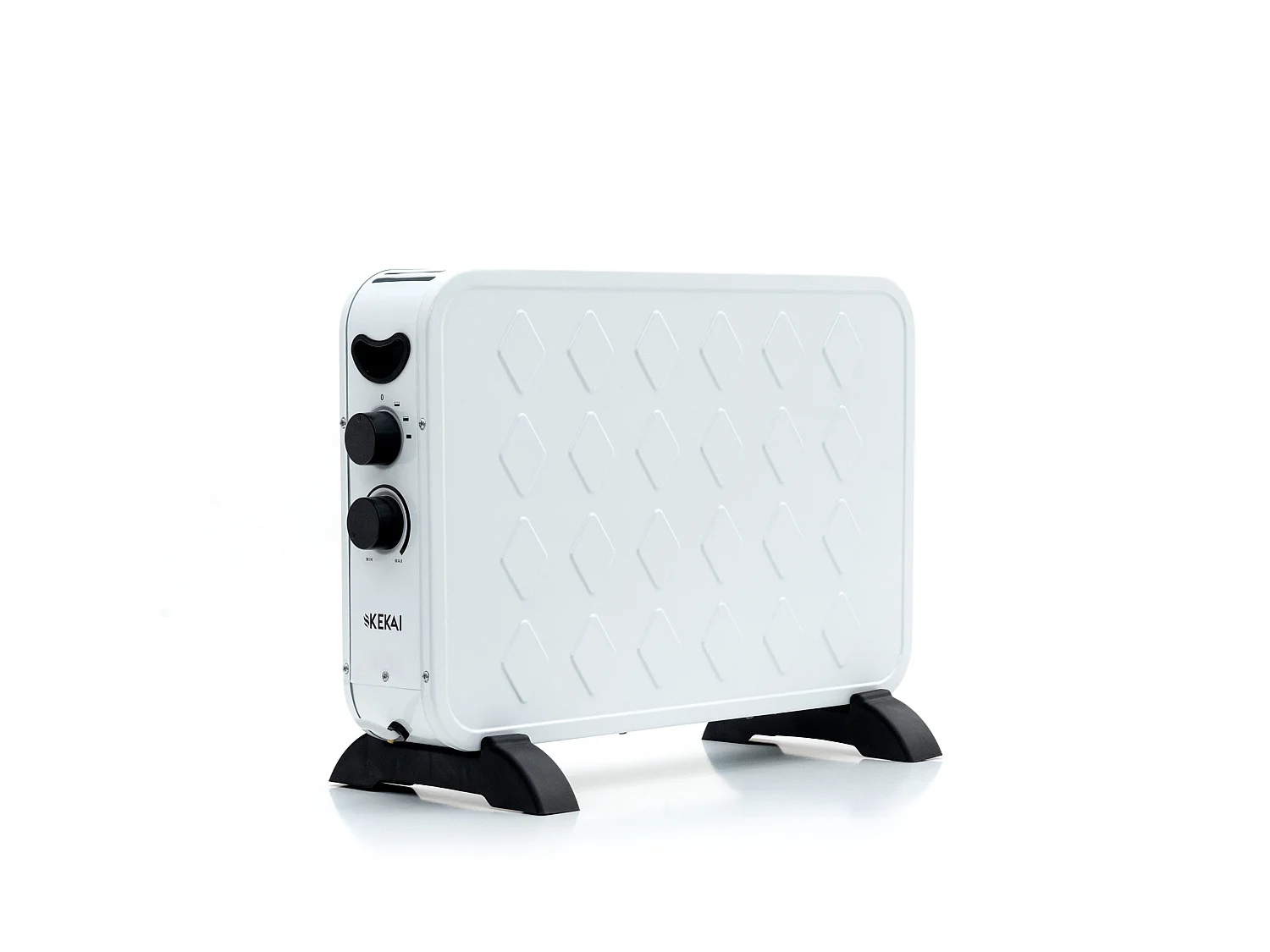 Calefactor Eléctrico para Interior 2000W Kekai Slim 58,5x25x40,8 cm con Termostato y 3 Niveles de Potencia