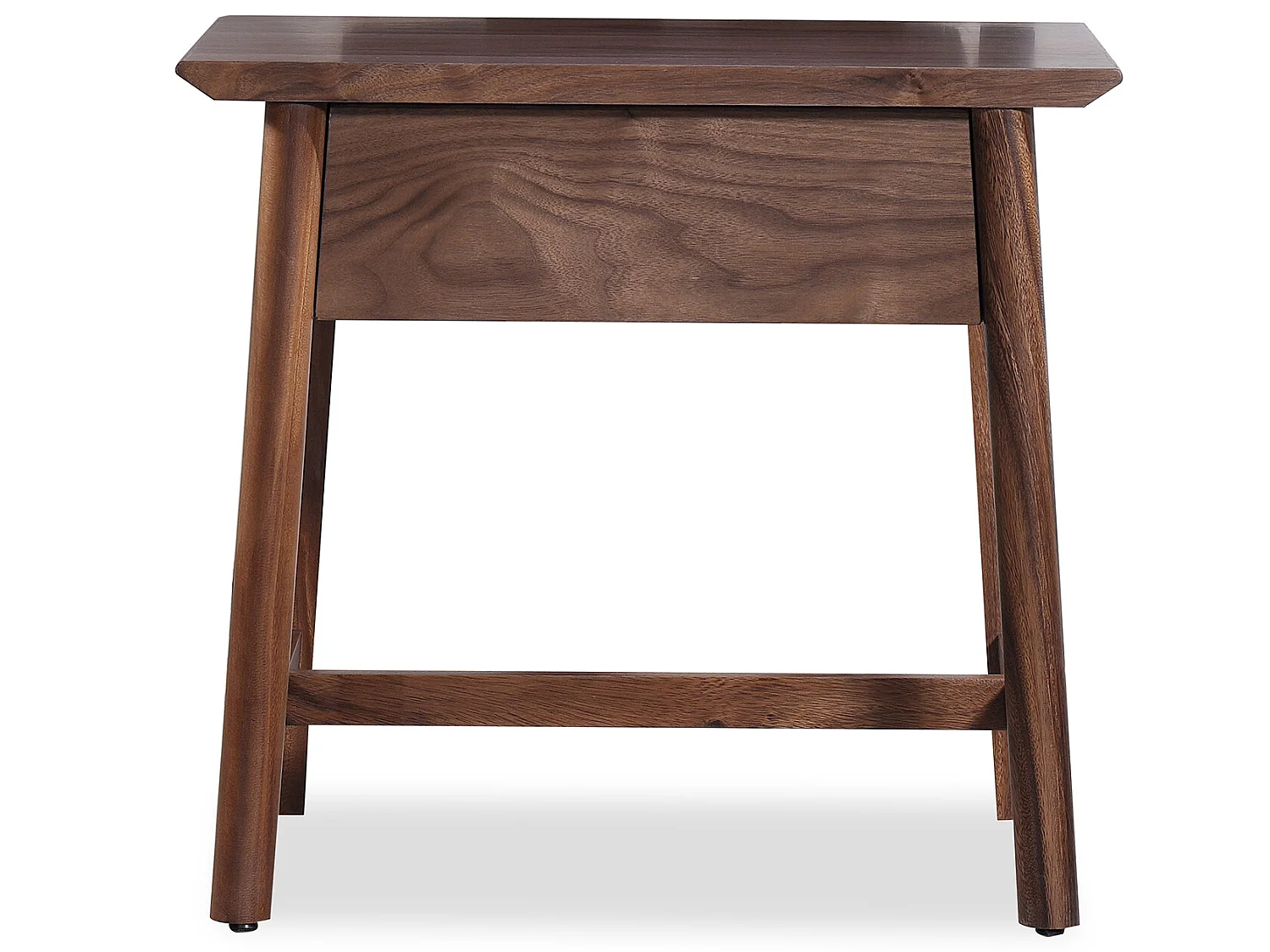 Table de Chevet en Bois de Noyer Inari Pärumm 1 Tiroir 60x40x55 cm