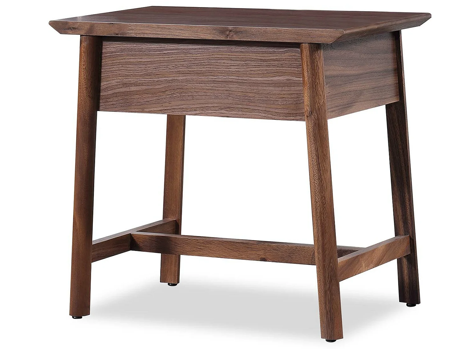 Table de Chevet en Bois de Noyer Inari Pärumm 1 Tiroir 60x40x55 cm