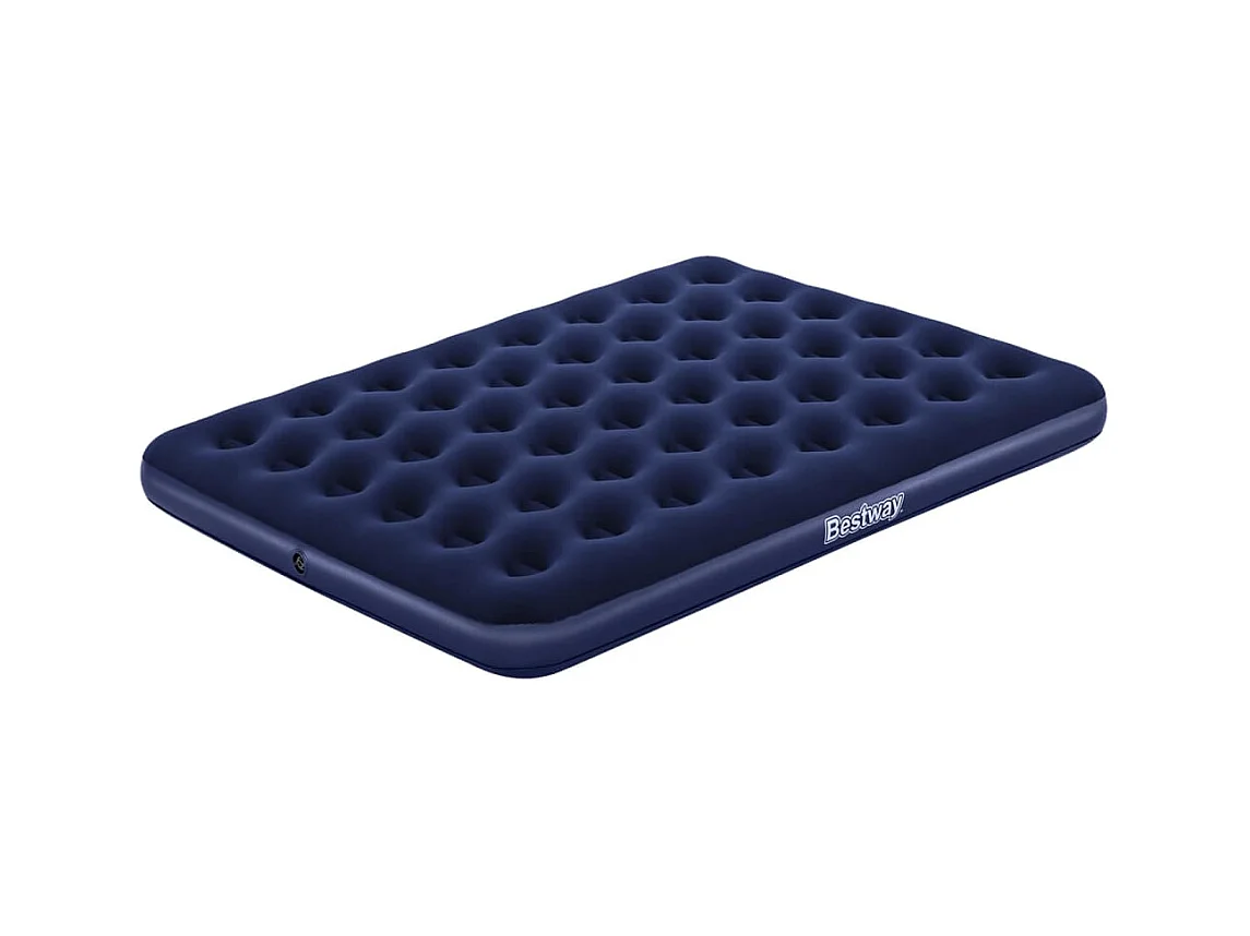 Lit gonflable floqué 203 x 152 x 22 cm 67003