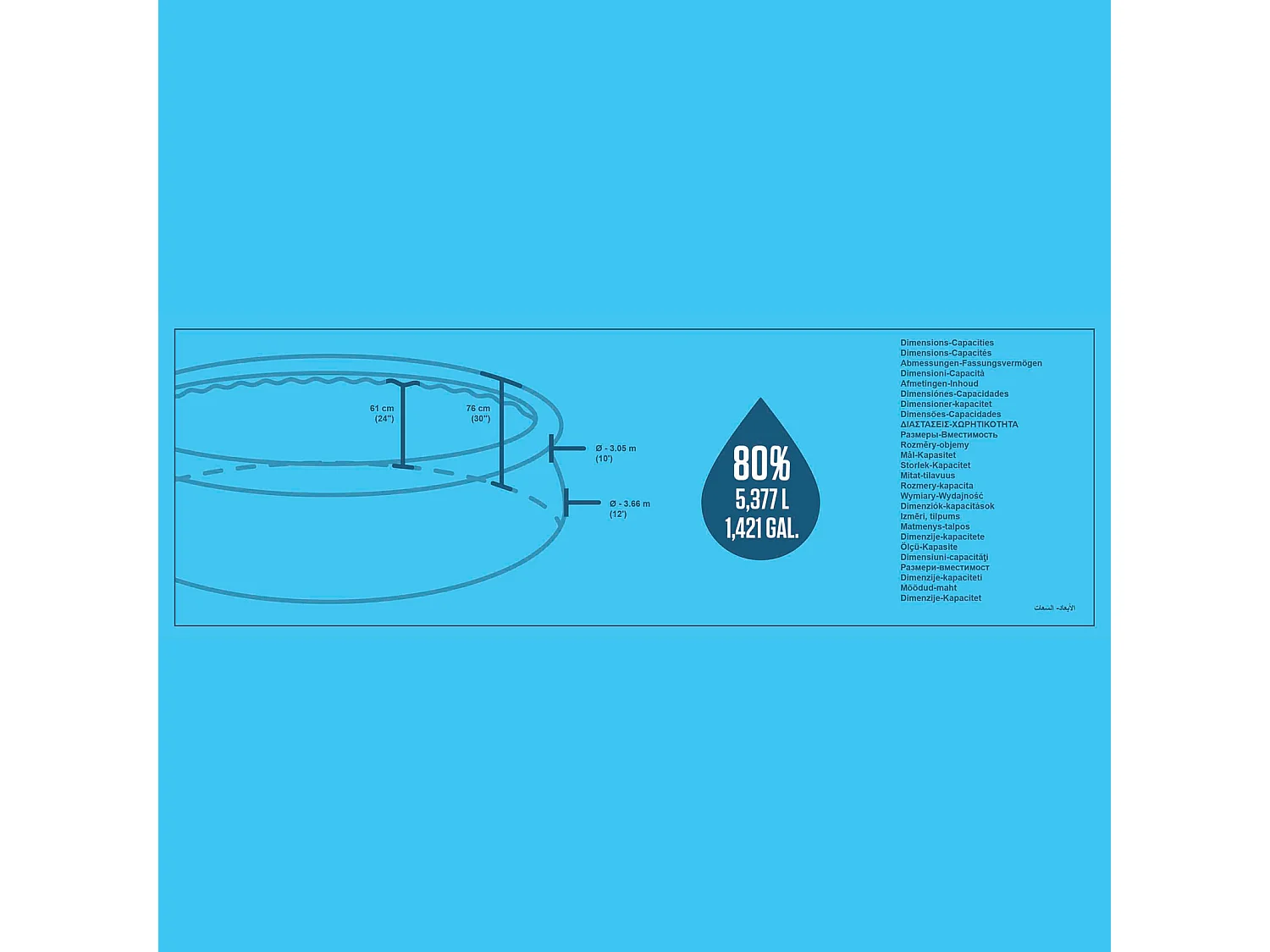 Piscine Gonflable pour Enfants Bestway Fast Set Design Rotin Ø366x76 cm avec Épurateur à Cartouche de 1.249 l/h