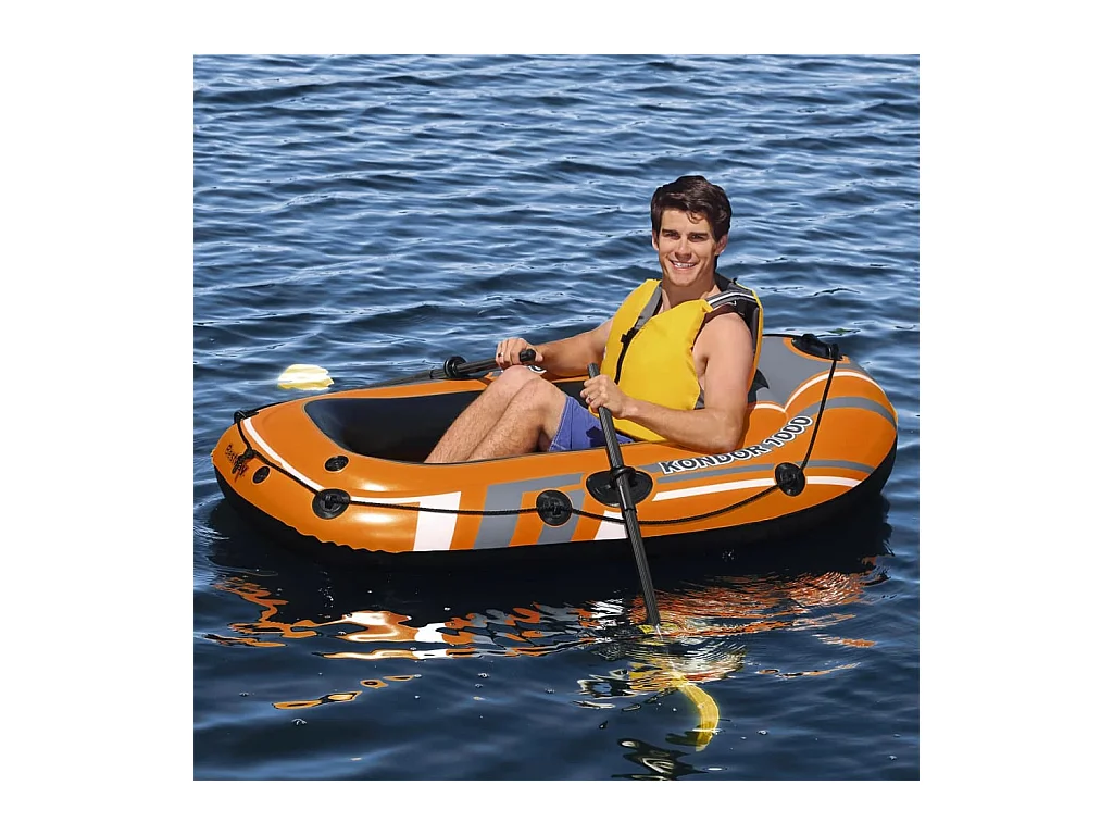 Bateau Gonflable Bestway Hydro-Force Kondor 1000 155x93x30 cm 1 Personne Pagaies