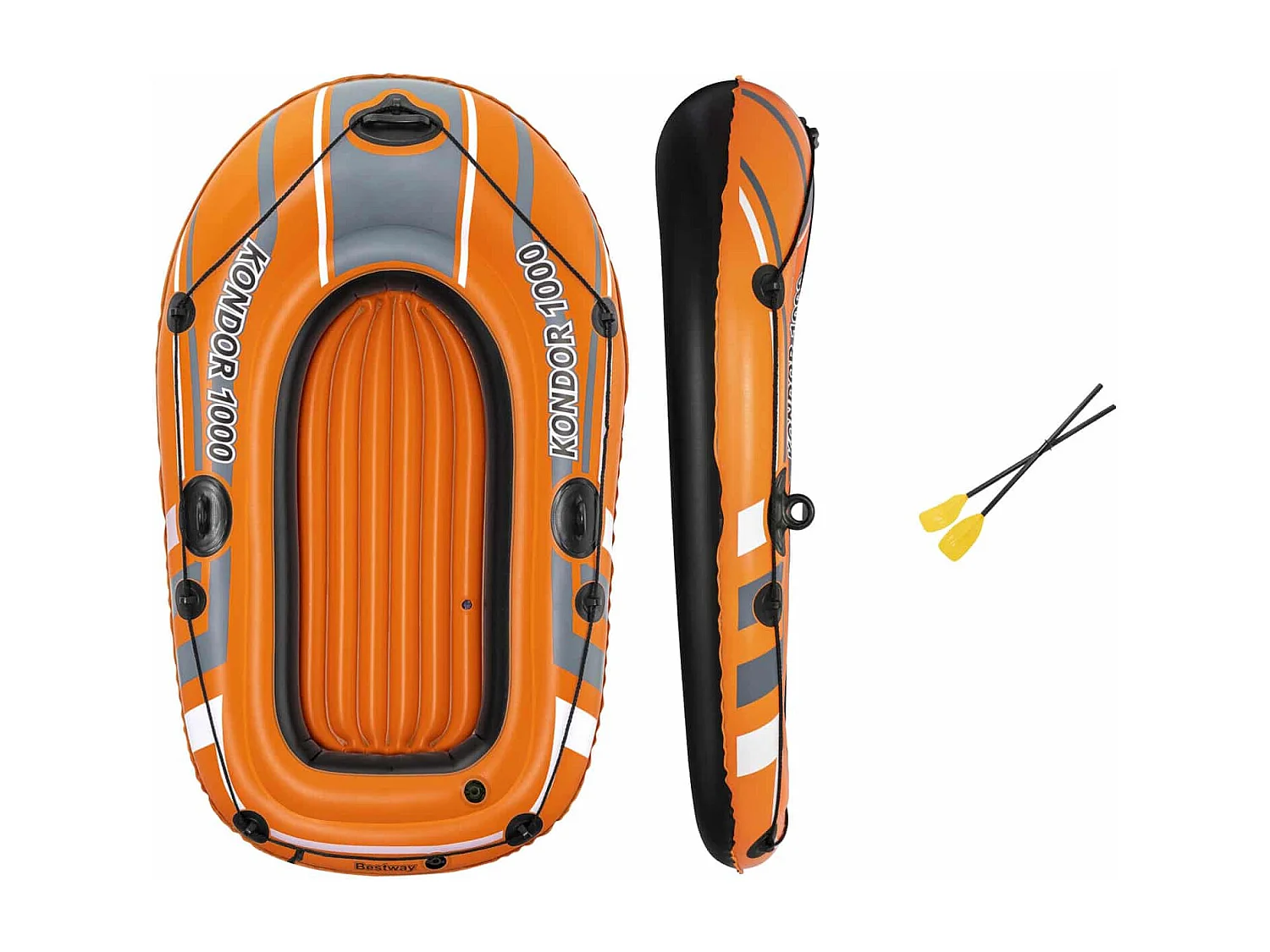 Bateau Gonflable Bestway Hydro-Force Kondor 1000 155x93x30 cm 1 Personne Pagaies