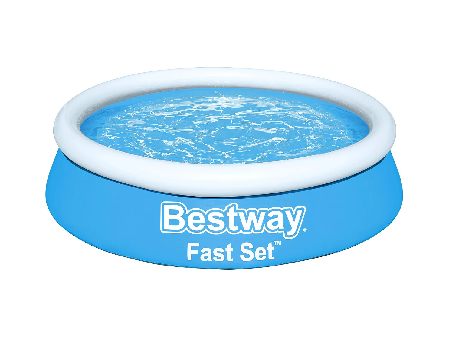 Fast Set Aufblasbarer Pool Rund 183x51 cm Blau