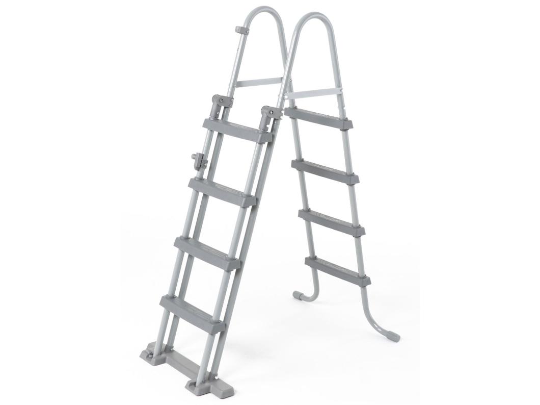 Piscina Desmontable Tubular Bestway Power Steel 412x201x122 cm con Depuradora Cartucho 2.006 L/H y Escalera