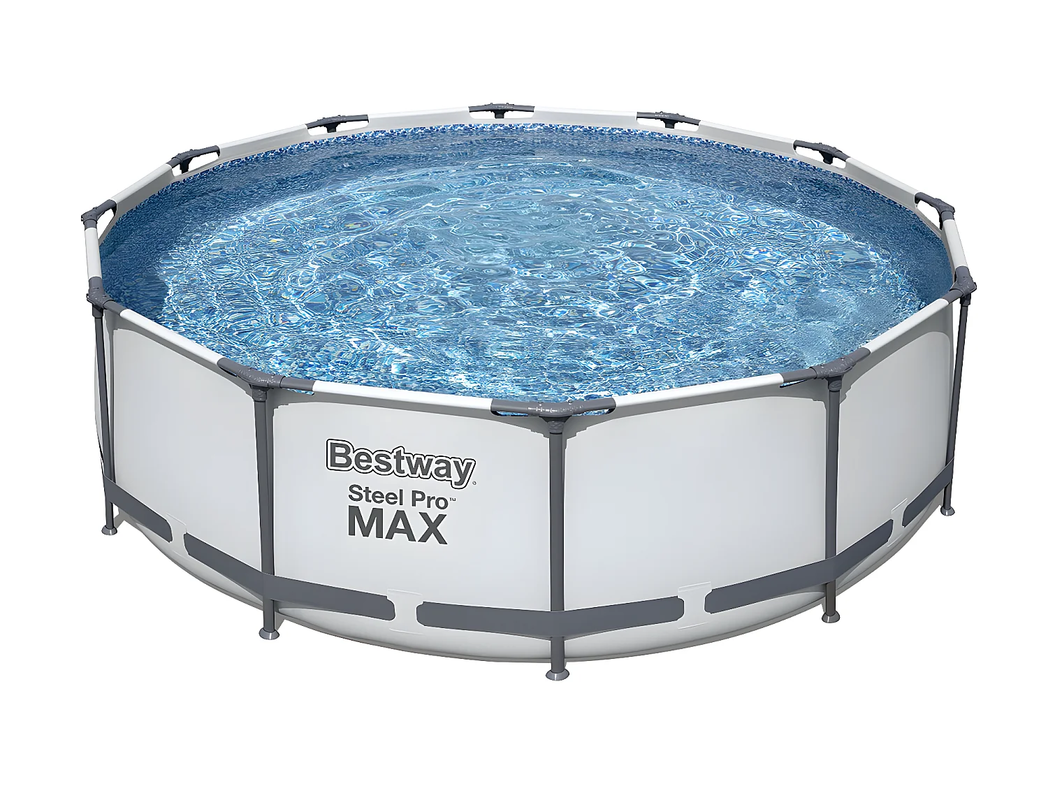 Piscina Desmontable Tubular Bestway Steel Pro Max 366x100 cm con Depuradora Cartucho 2.006 L/H y Escalera