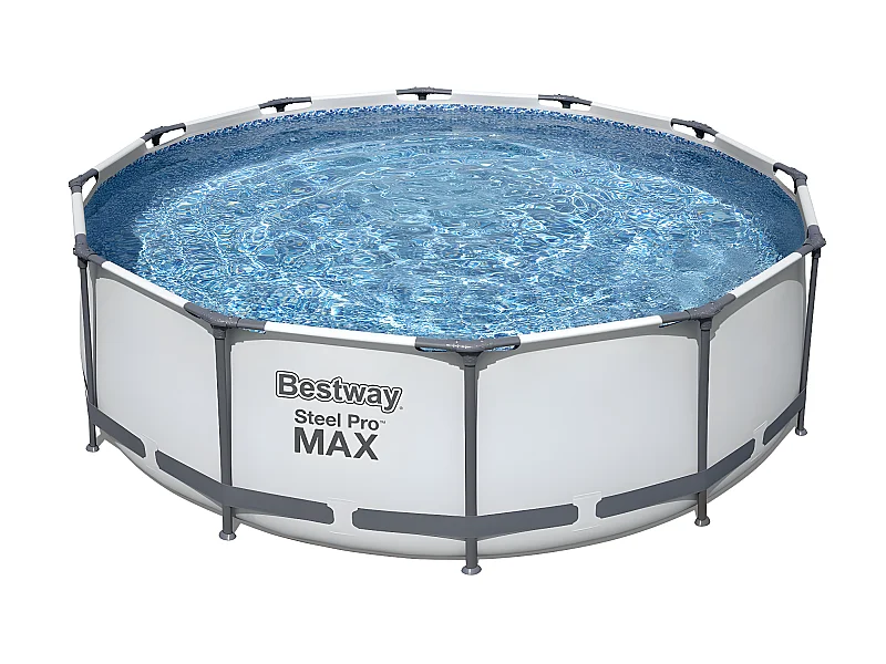 Piscina Desmontable Tubular Bestway Steel Pro Max 366x100 cm con Depuradora Cartucho 2.006 L/H y Escalera