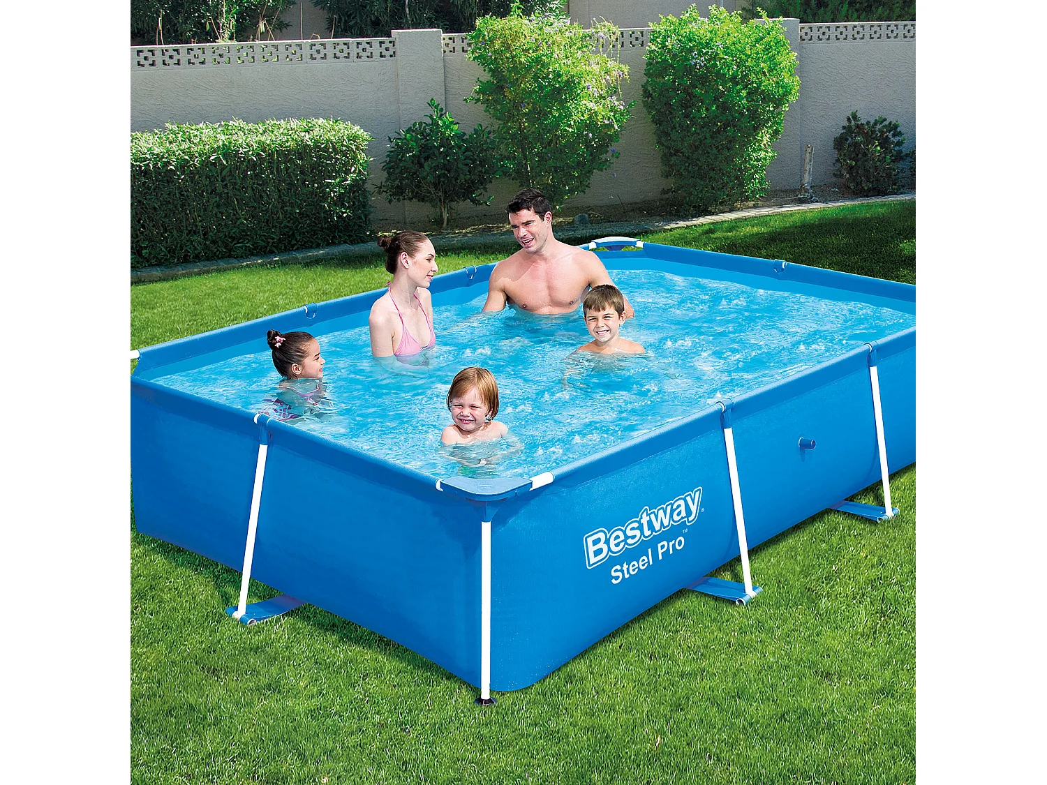 Piscina Fuori Terra Tubolare per Bambini Bestway Steel Pro 259x170x61 cm