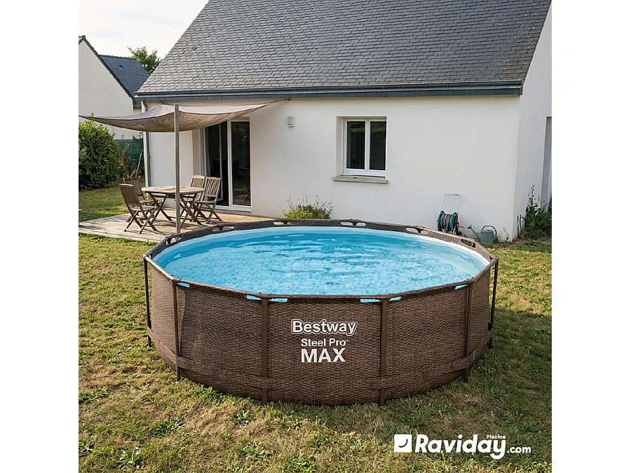 Piscine tubulaire ronde Bestway Steel Pro Max 3,66 x 1,00 m