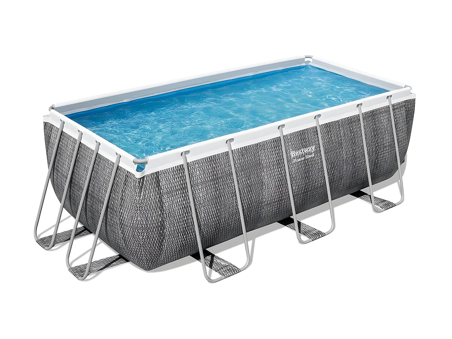 Piscine tubulaire rectangulaire Power Steel 4,12 x 2,01 x 1,22 m - Bestway
