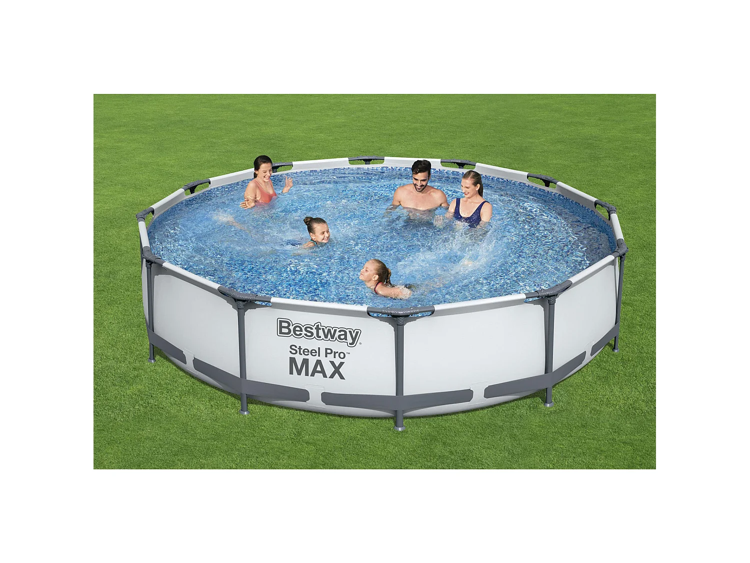 Piscine Hors-sol Tubulaire Bestway Steel Pro Max 366x76 cm Épurateur à Cartouche de 1 249 L/H