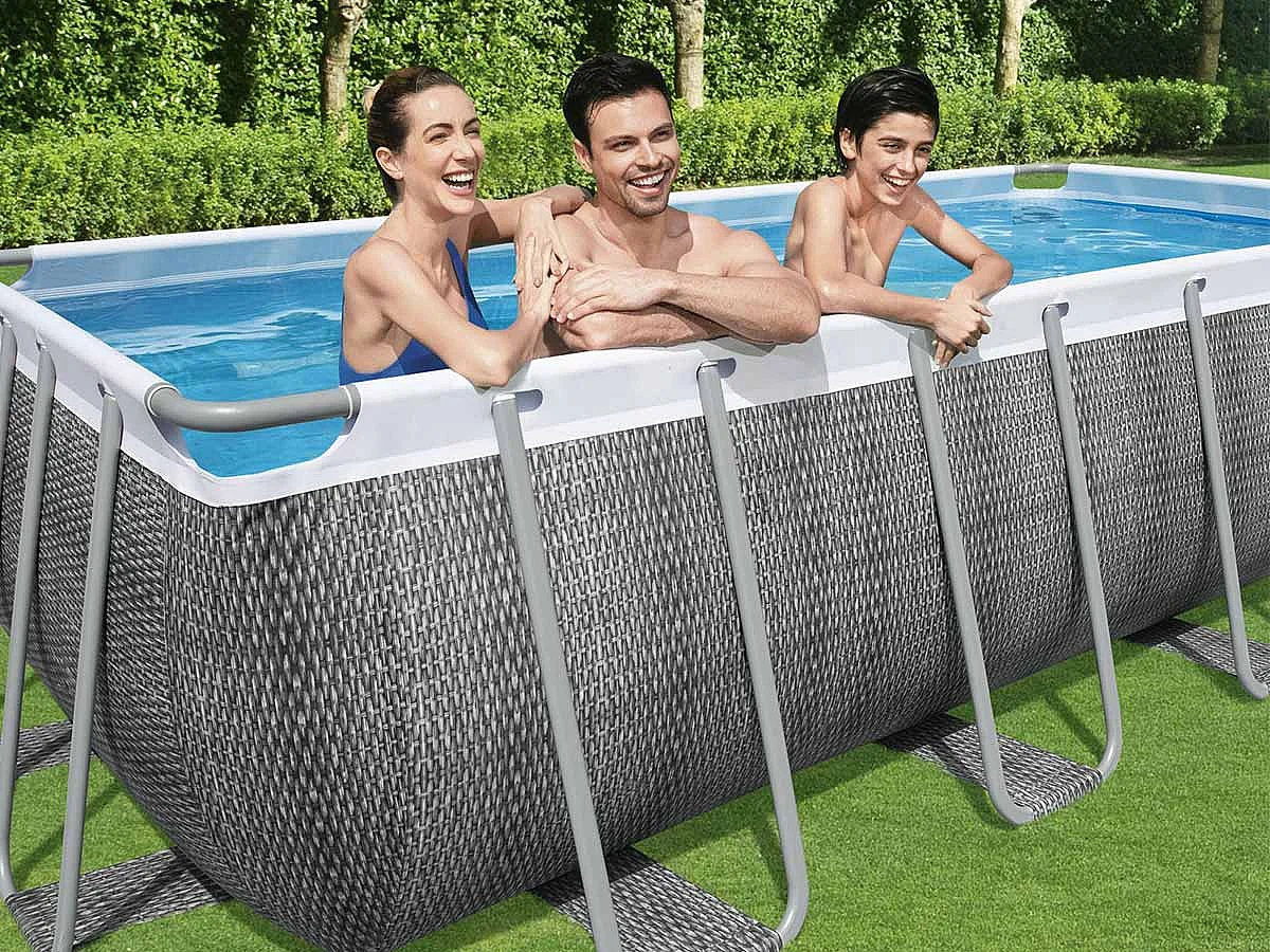 Piscine tubulaire rectangulaire Power Steel 5,49 x 2,74 x 1,22 m - Bestway