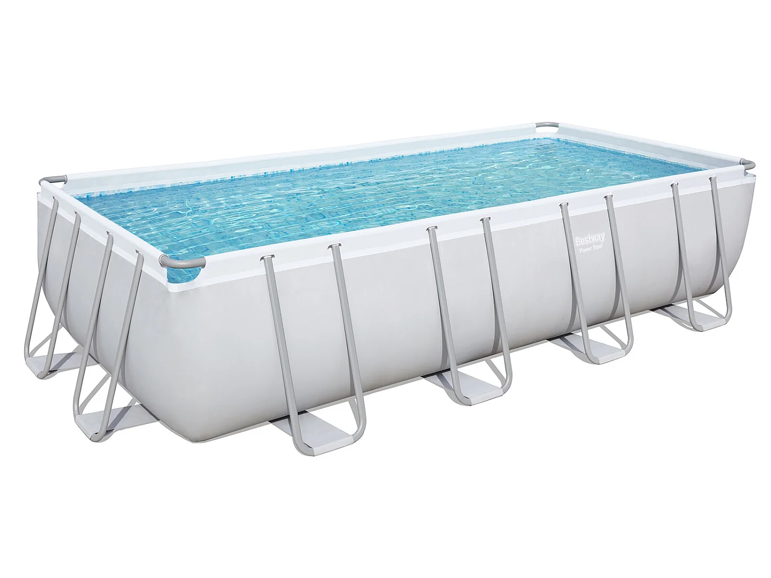 Piscina Desmontable Tubular Bestway Power Steel 488x244x122 cm Depuradora de Arena de 3.028 L/H
