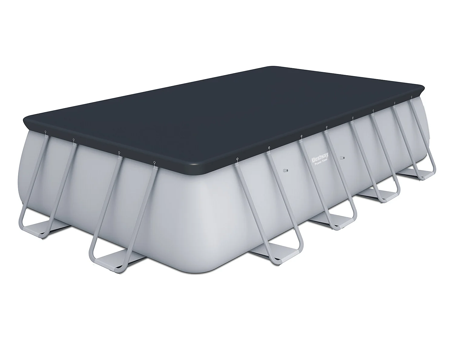 Piscina Desmontable Tubular Bestway Power Steel 488x244x122 cm Depuradora de Arena de 3.028 L/H