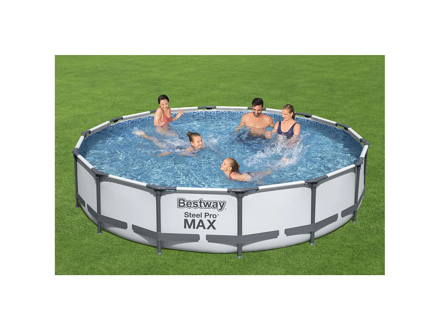 Piscine Hors-sol Tubulaire Bestway Steel Pro Max 427x84 cm Épurateur à Cartouche de 2 006 L/H