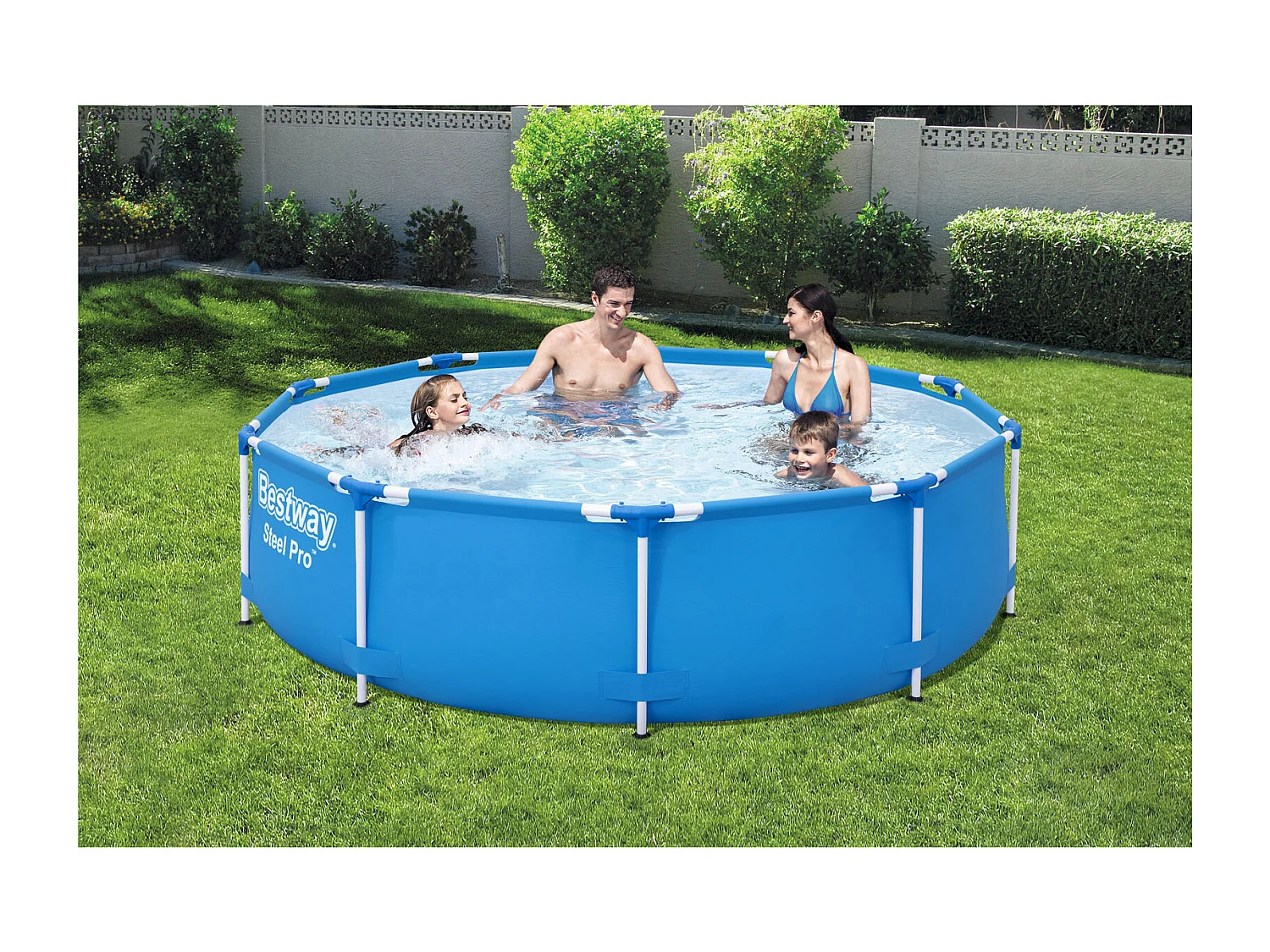 Piscine Tubulaire Hors-sol Bestway Steel Pro 305x76 cm Épurateur à Cartouche de 1.249 litres/heure