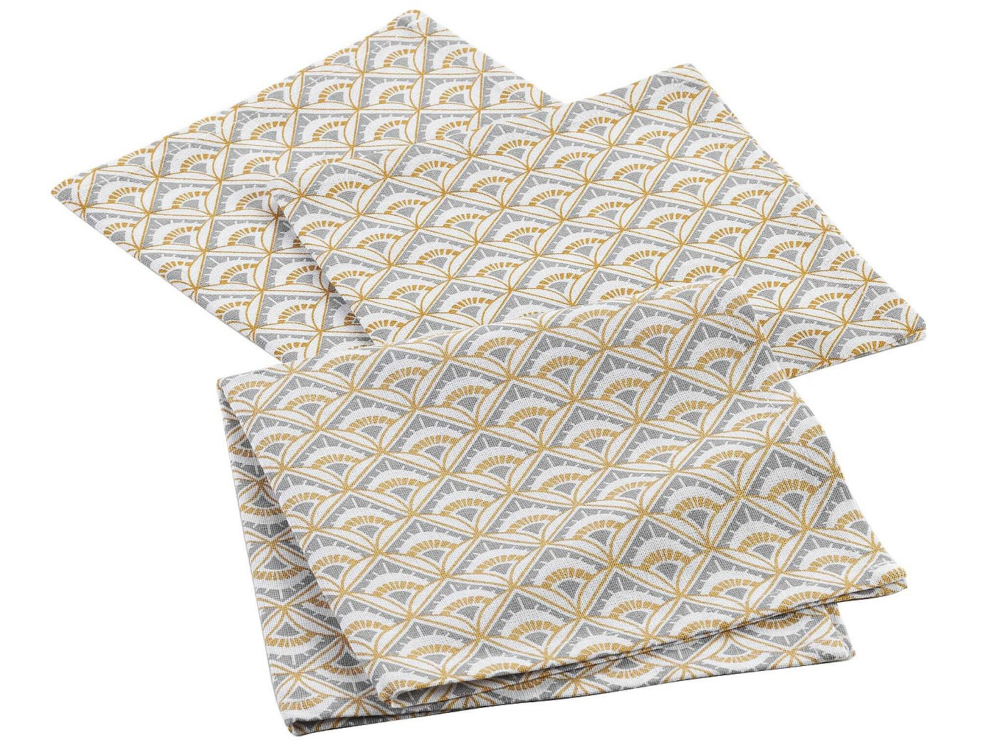 Set De 2 Serviettes De Table 100% Coton Vert 40x40cm | Maisons Du Monde