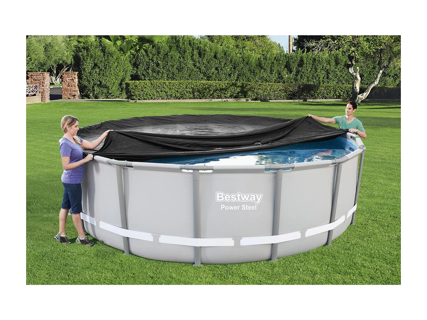 Poolabdeckung Flowclear 488 cm