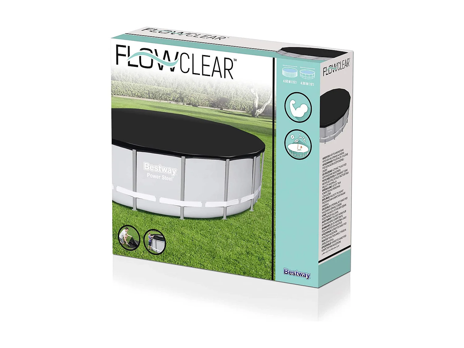 Poolabdeckung Flowclear 488 cm