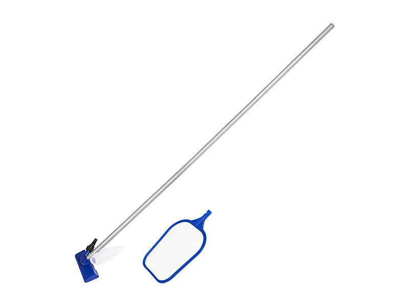 Kit di pulizia per piscine Bestway Aspiratore, Retino e Asta da174 cm