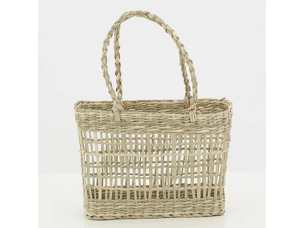 Cabas en jonc ajouré (Lot de 4)