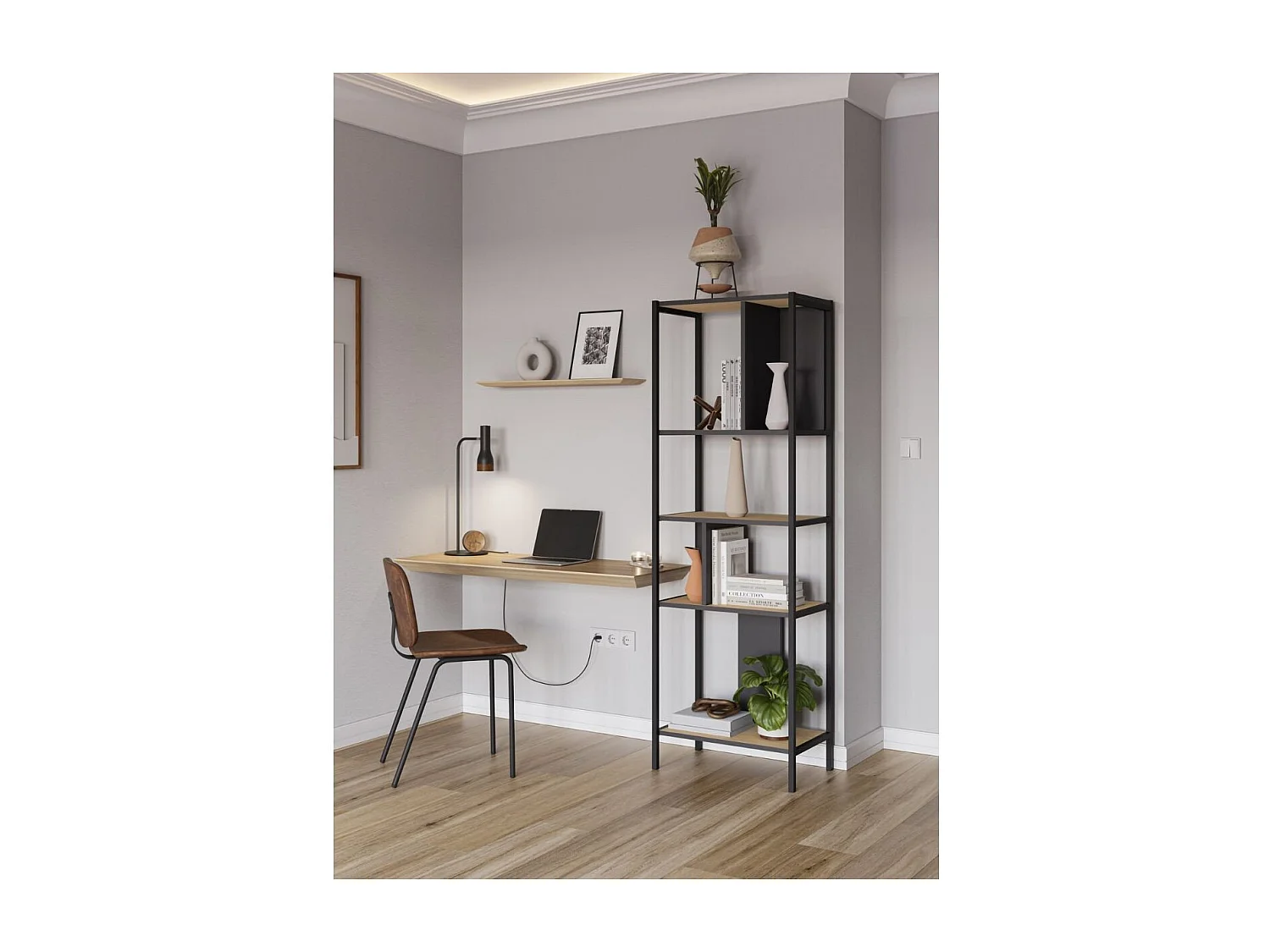 Étagère avec Pieds en Métal H175 cm - Alabama
