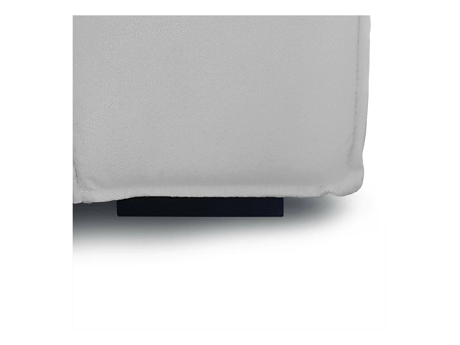 Antonella poef, Woonkamerpoef, 100% Made in Italy, Relaxfauteuil in gewatteerde stof, 100x70h43 cm, Grijs