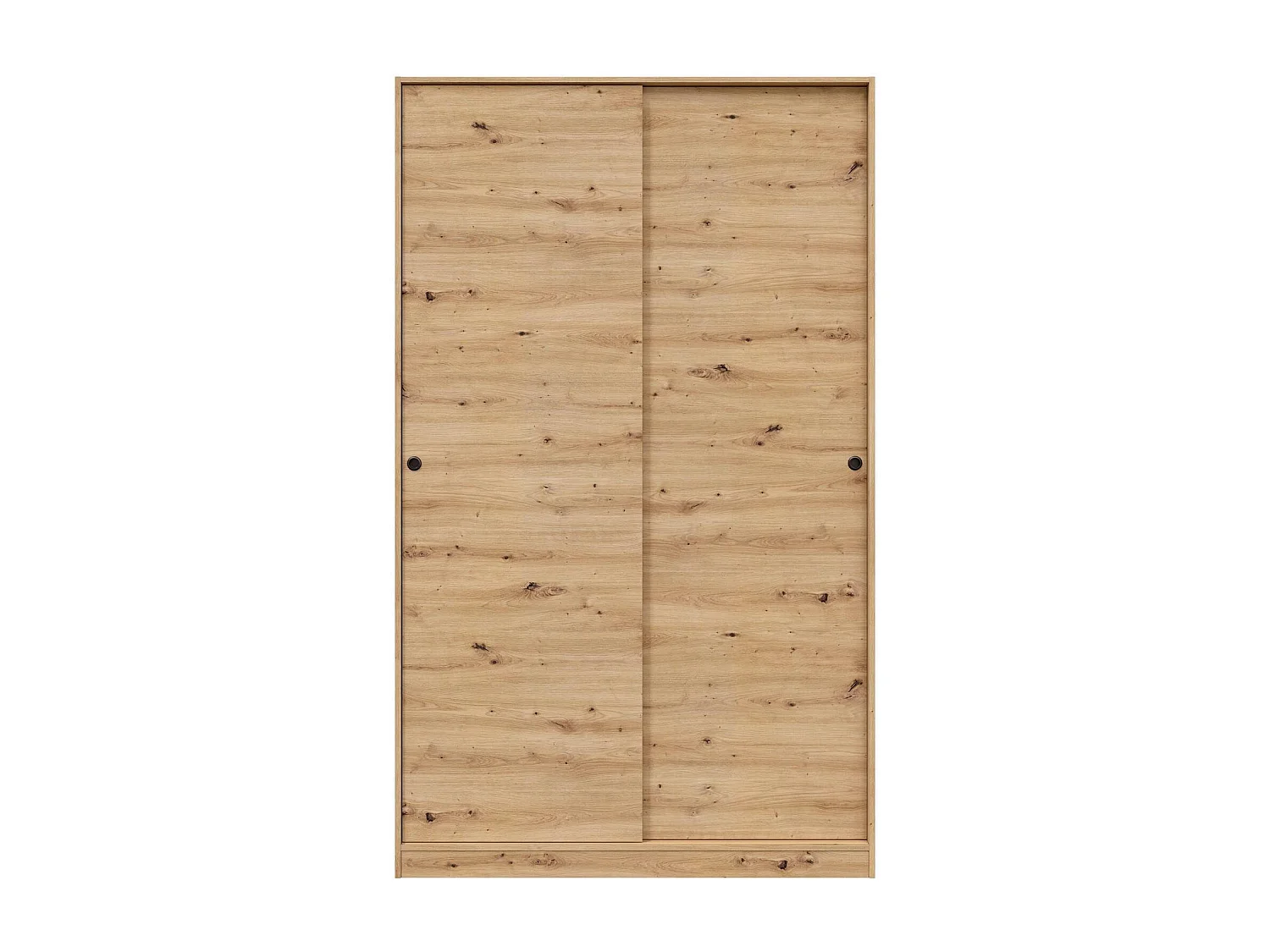 Dmora Guardaroba 2 Ante Waterbury 50x200h cm Marrone Rovere Nodi Appendiabiti 3 Ripiani, Armadio Camera da Letto 2 Ante