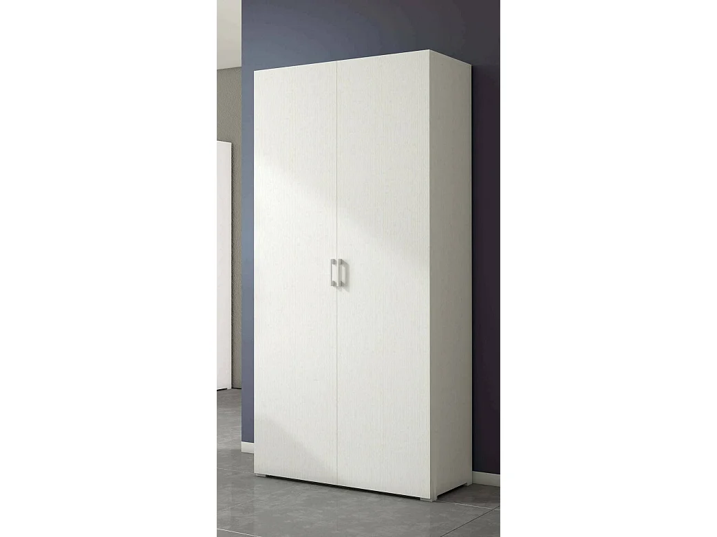 Dmora - Armadio multiuso Aliosha, 90x45h195 cm, Bianco