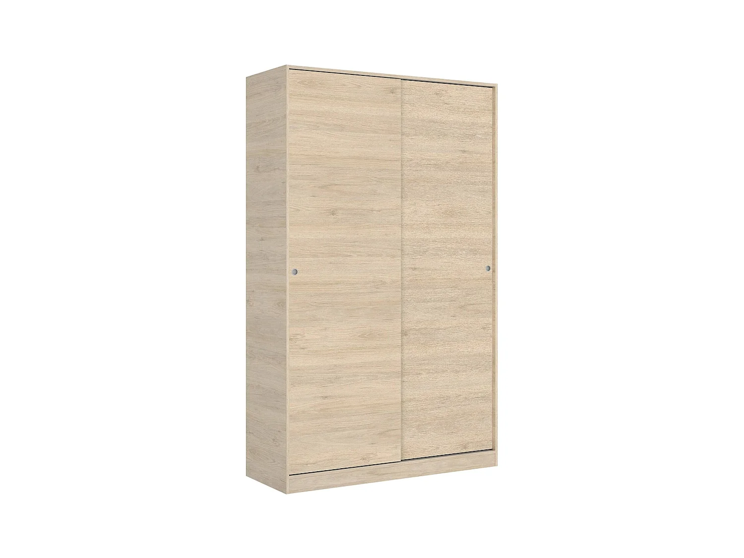 Armoire Denali, Cintre pour chambre à coucher, Armoire avec 2 portes coulissantes, 120x50h204 cm, Chêne