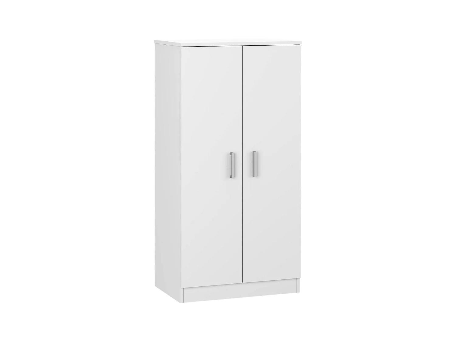 Armoire polyvalente Dbonucc, Armoire auxiliaire avec 2 portes, Armoire à chaussures basse avec 6 étagères, Étagère à chaussures moderne, 55x36h108 cm, Blanc